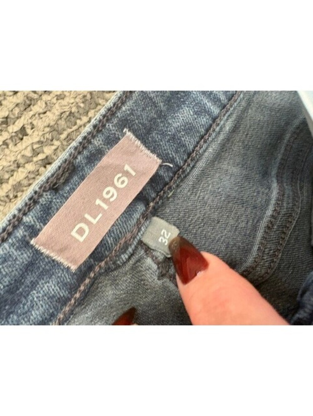 New DL1961 Chrissy Ultra High Rise Skinny Jeans Saxton 32 - Picture 4 of 7